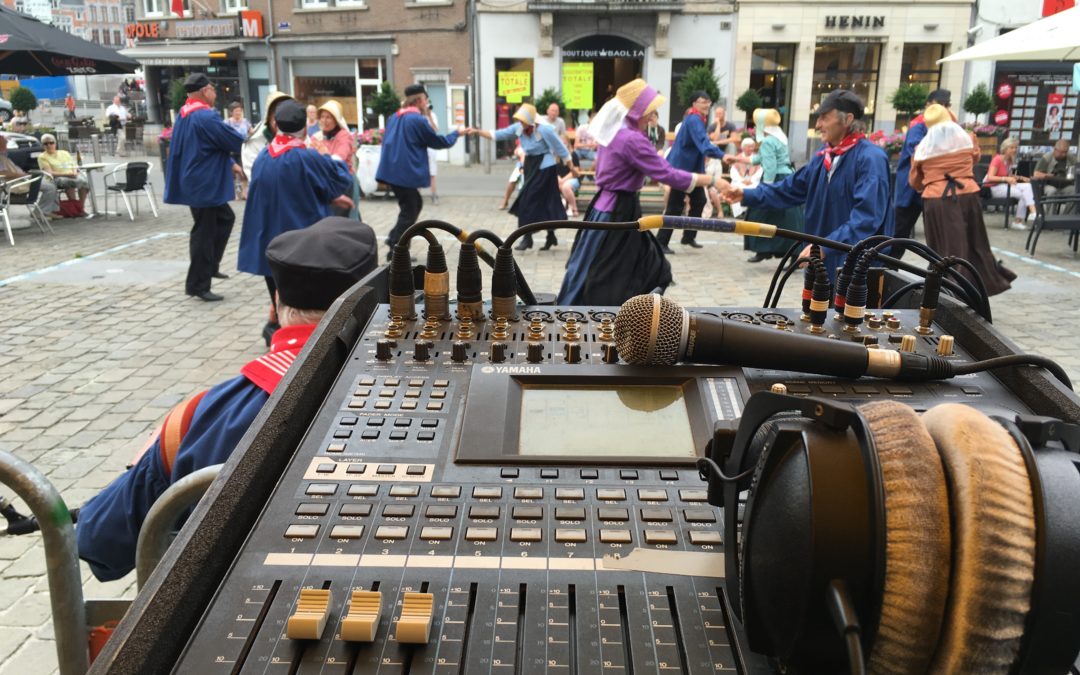 Régie son à Européade Place du théâtre à Namur pour SF.be