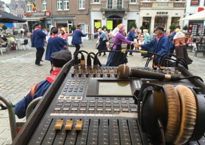 Régie son à Européade Place du théâtre à Namur pour SF.be